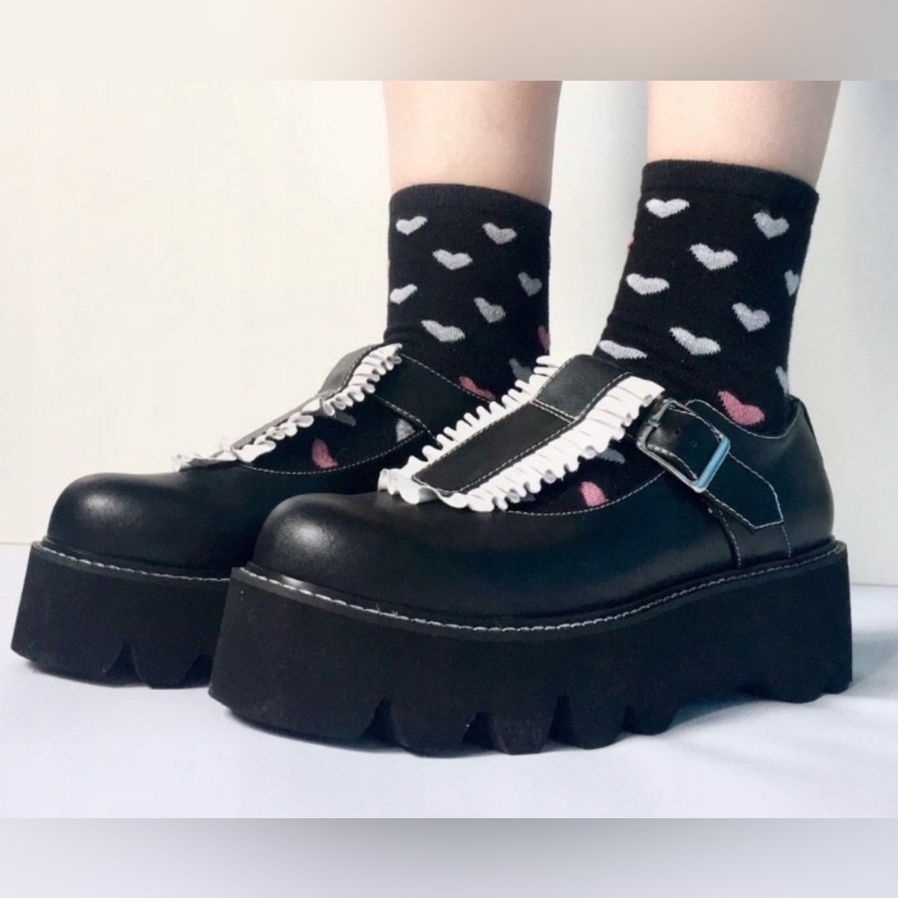 Disturbia Lolita Mary Jane Platform Shoes